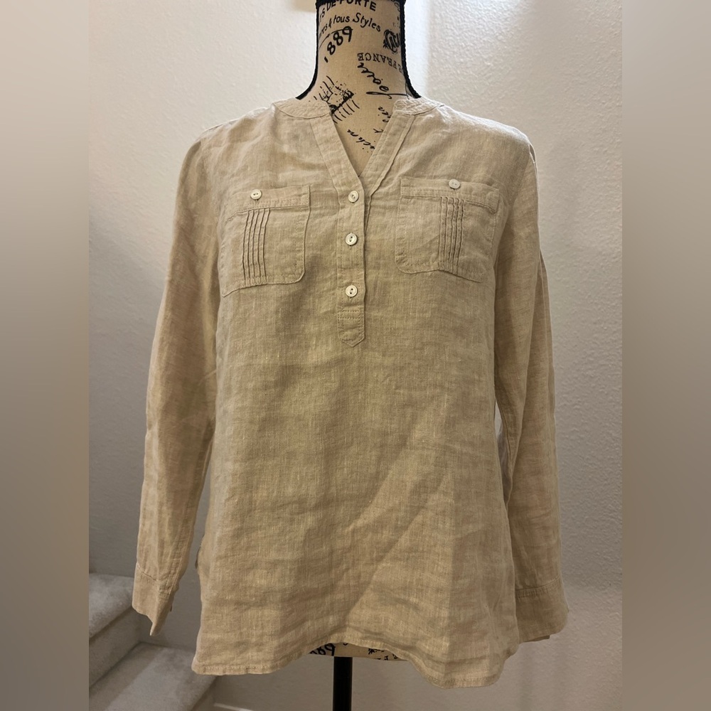 Talbot Petites Beige Top